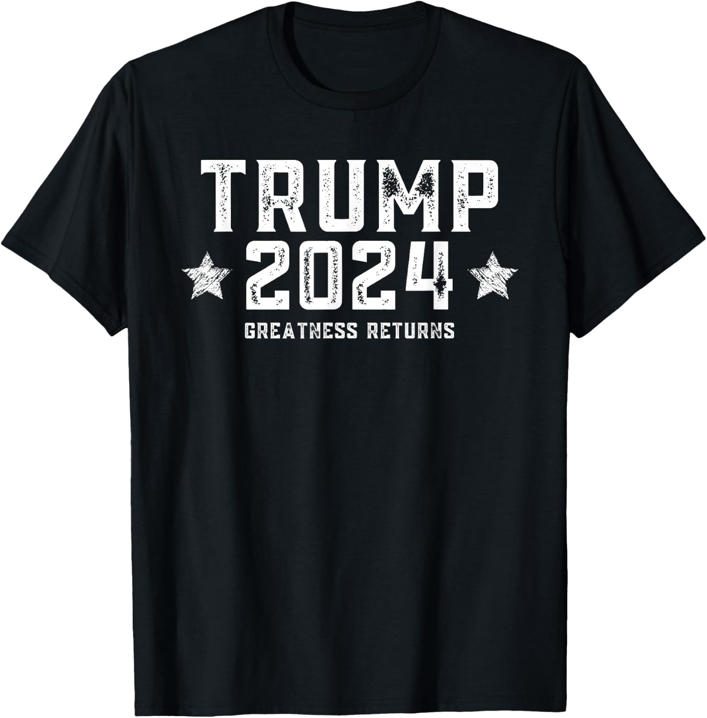 Vintage Trump 2024 Conservative Voter Great American Patriot T-Shirt - T-Shirt | Black