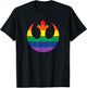 Star Wars Rebel Alliance Rainbow T-Shirt - T-Shirt | Black