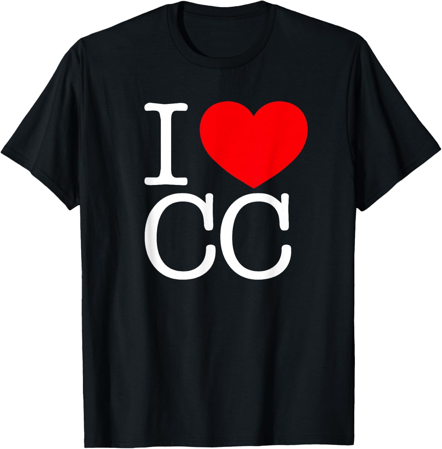I Love (Heart) CC T-Shirt - T-Shirt | Black