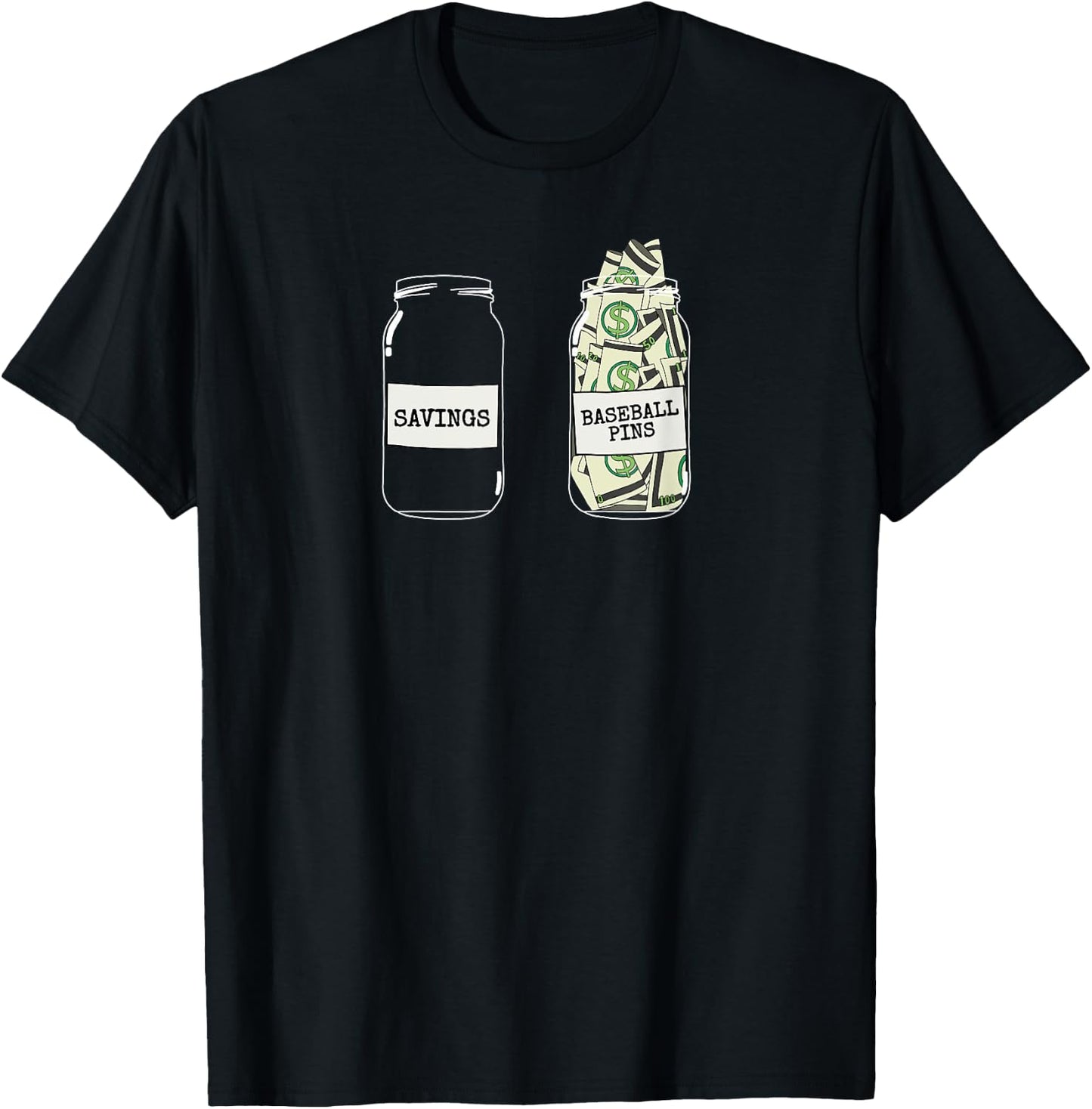 Baseball Trading Pins Baseball Pin Collector T-Shirt - T-Shirt | Black