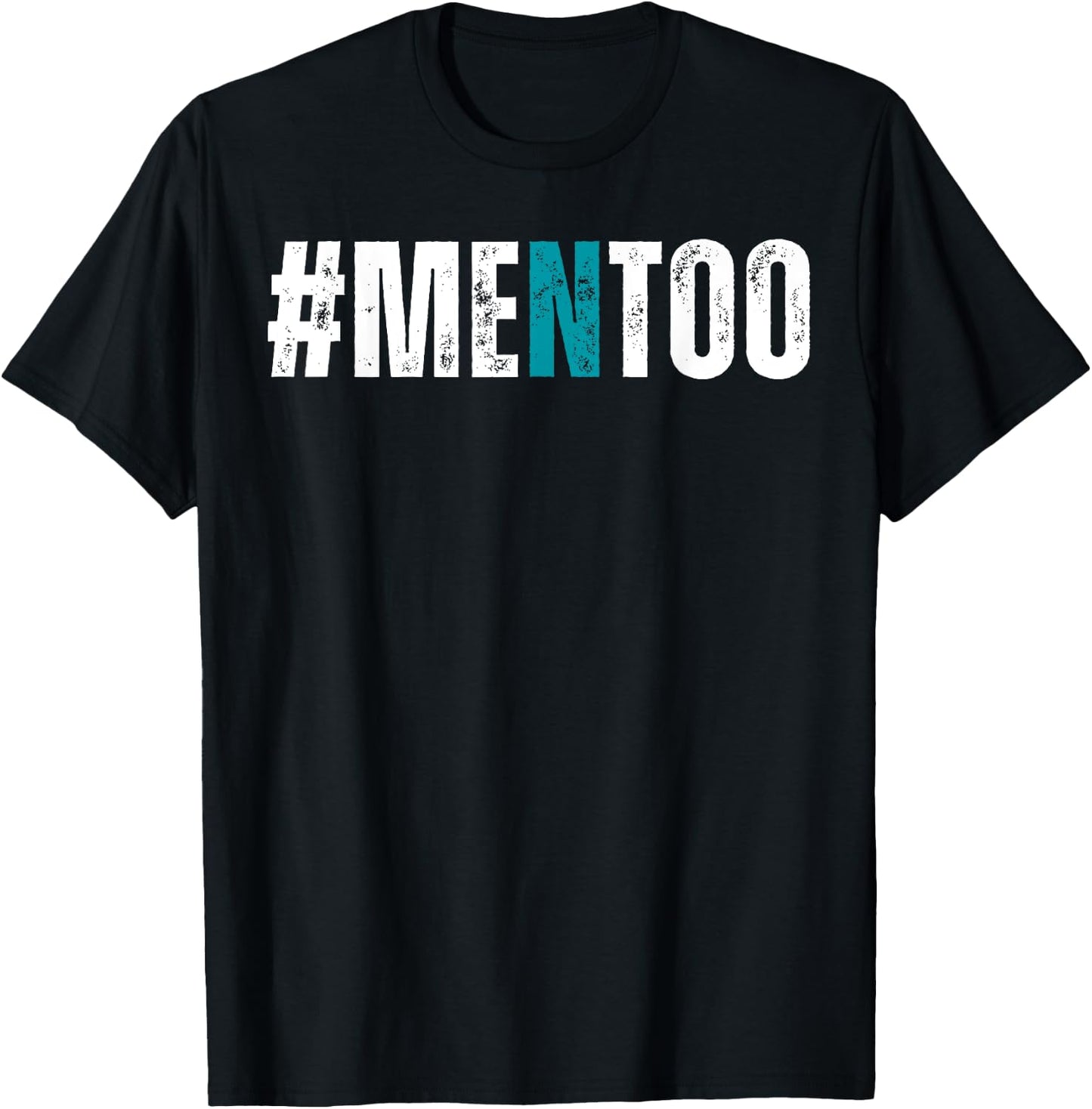 Men Too #MenToo Sexual Assault Awareness Prevention Support T-Shirt - T-Shirt | Black