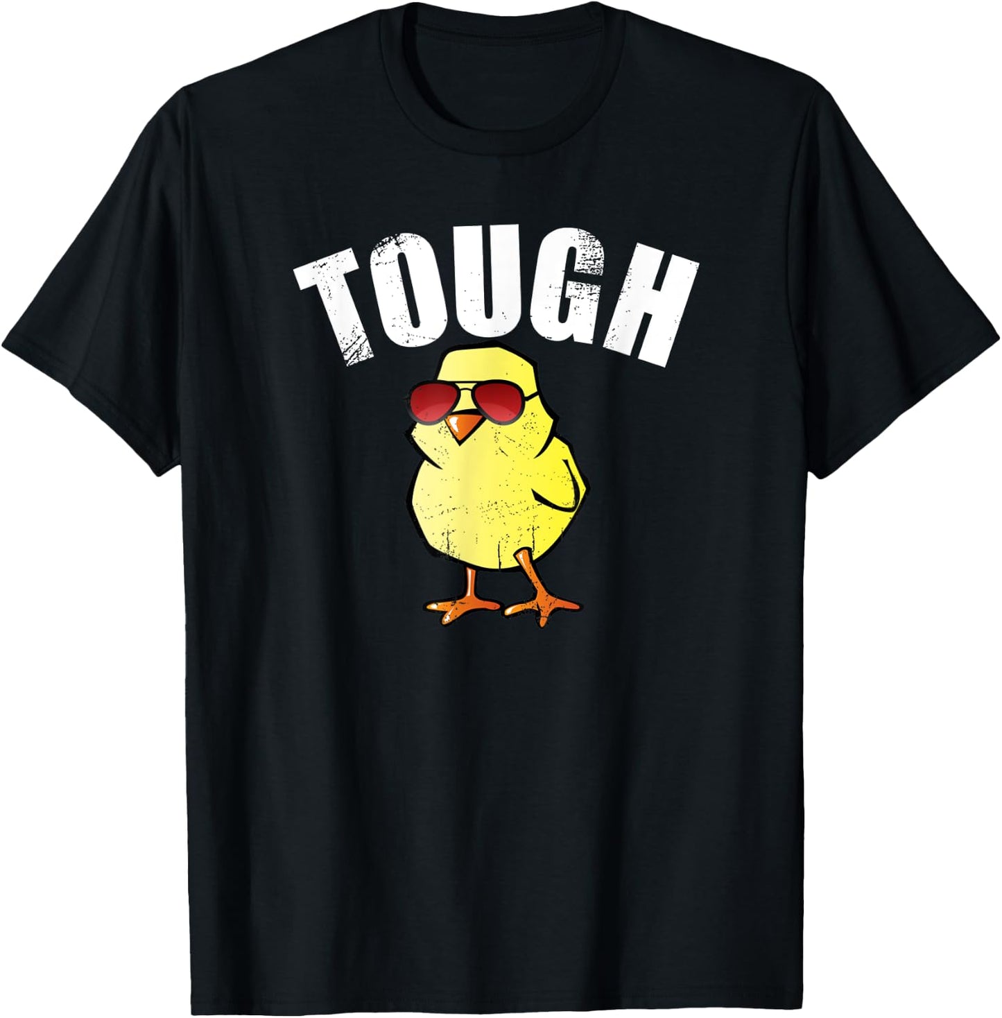 Cute Chick TOUGH CHICK Shirt Baby Chick Feminist Empower T-Shirt - T-Shirt | Black