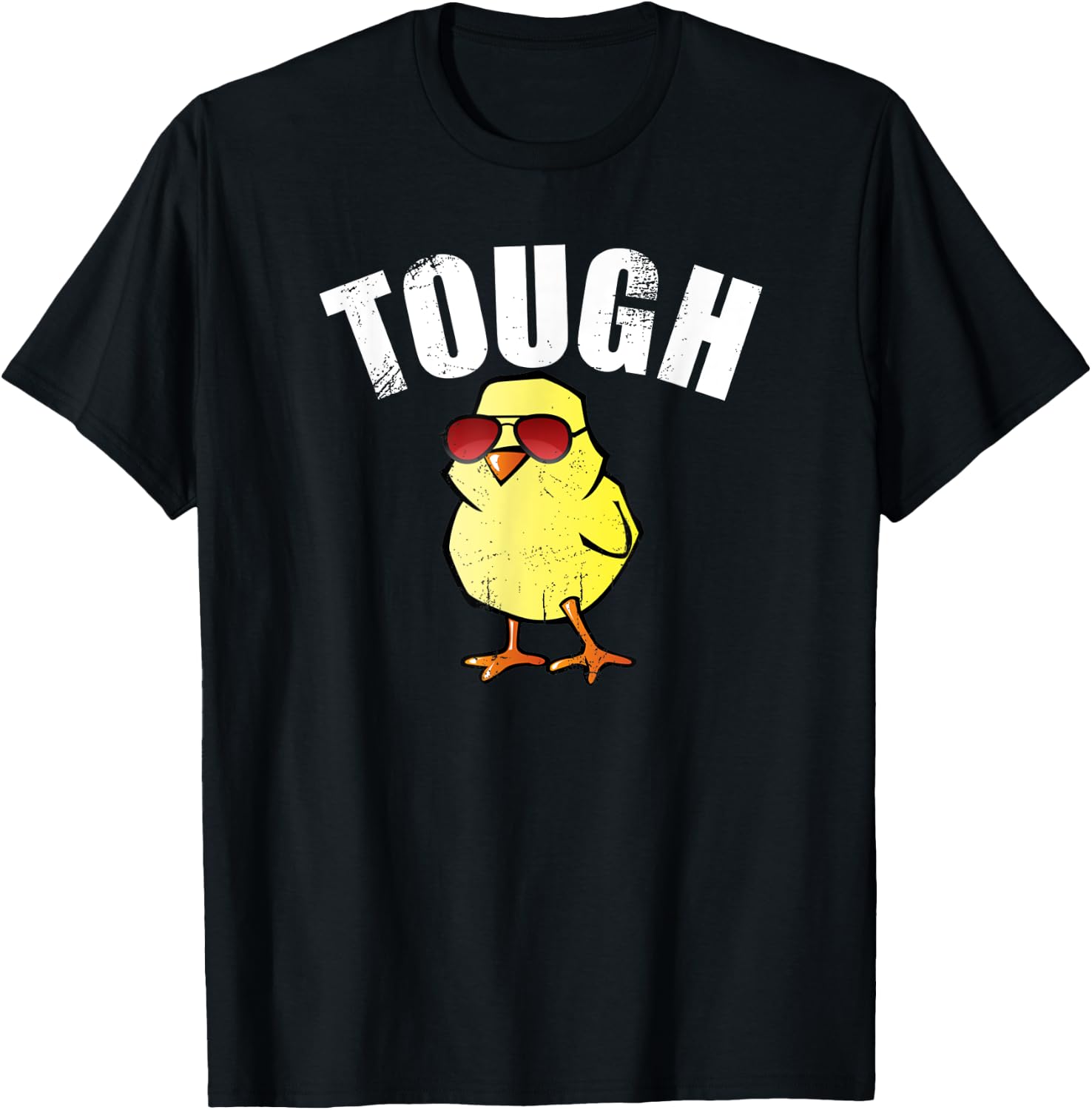 Cute Chick TOUGH CHICK Shirt Baby Chick Feminist Empower T-Shirt - T-Shirt | Black