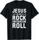 Jesus Is My Rock And This is How I Roll Bible Verse Easter T-Shirt - T-Shirt | Black