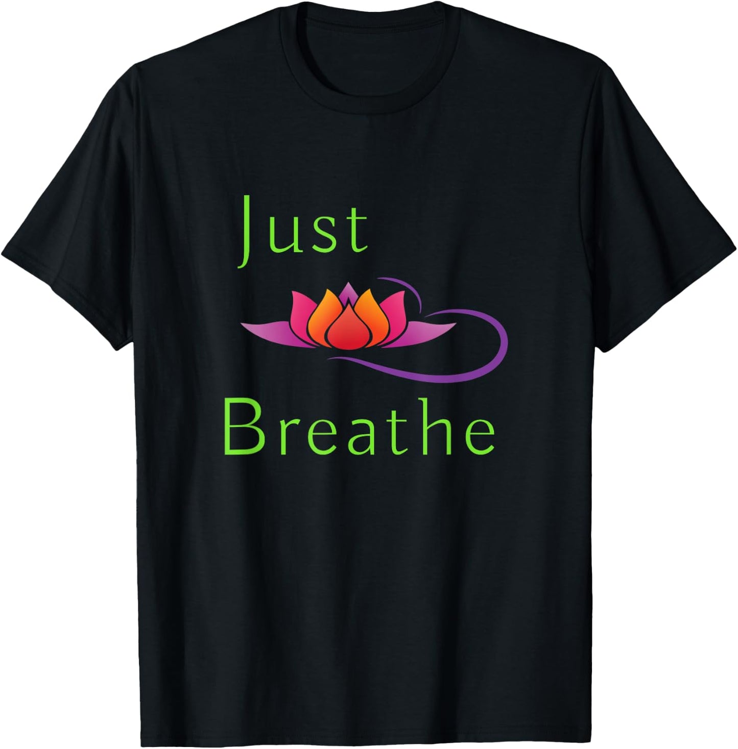Just Breathe T-Shirt - T-Shirt | Black