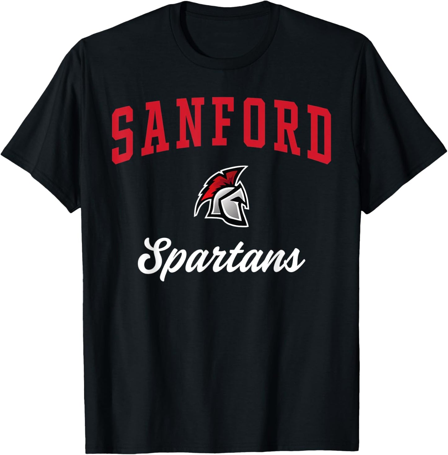 Sanford High School Spartans T-Shirt - T-Shirt | Black
