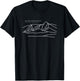 Places Around The World: Flatirons, Boulder Colorado T-Shirt - T-Shirt | Black