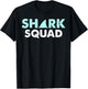 Shark Squad Shark Fin Shark Lover Gift T-Shirt - T-Shirt | Black