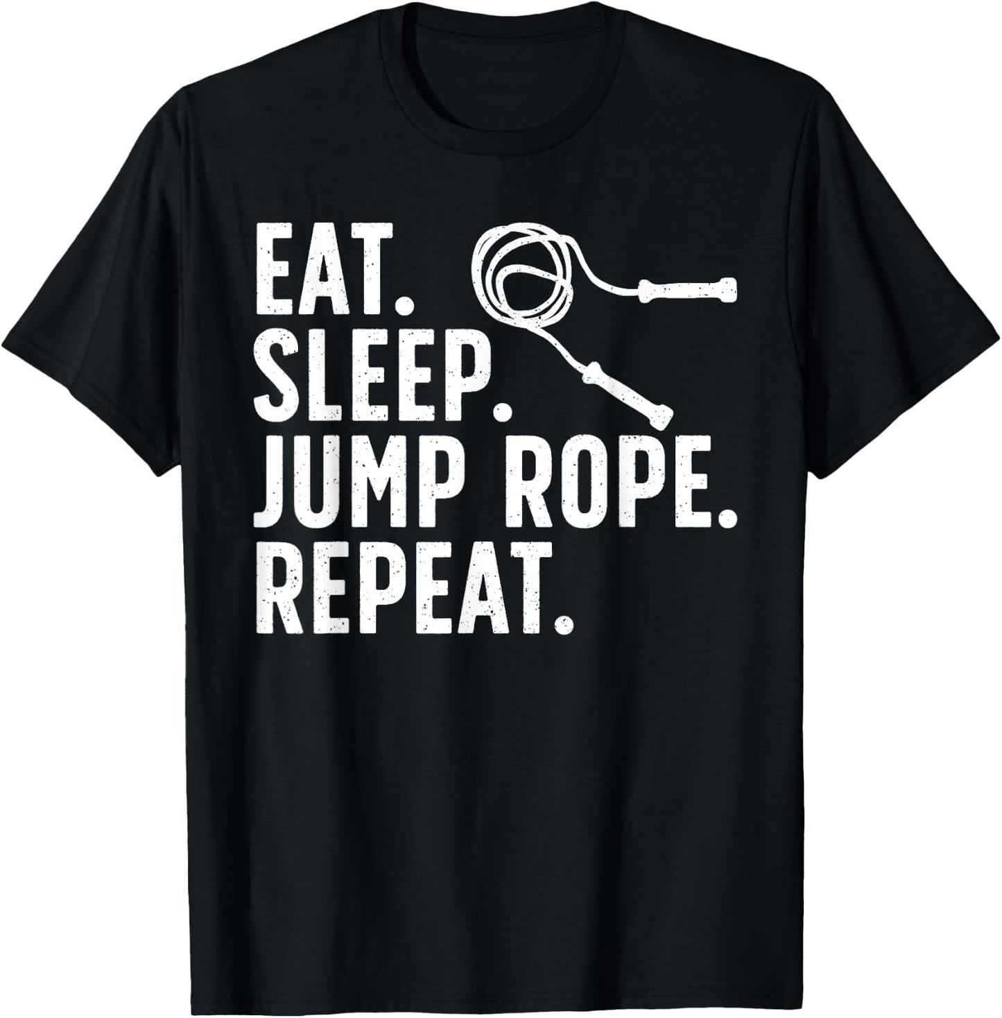 Funny Jump Rope Art Women Roping Jumping Rope Lovers T-Shirt - T-Shirt | Black