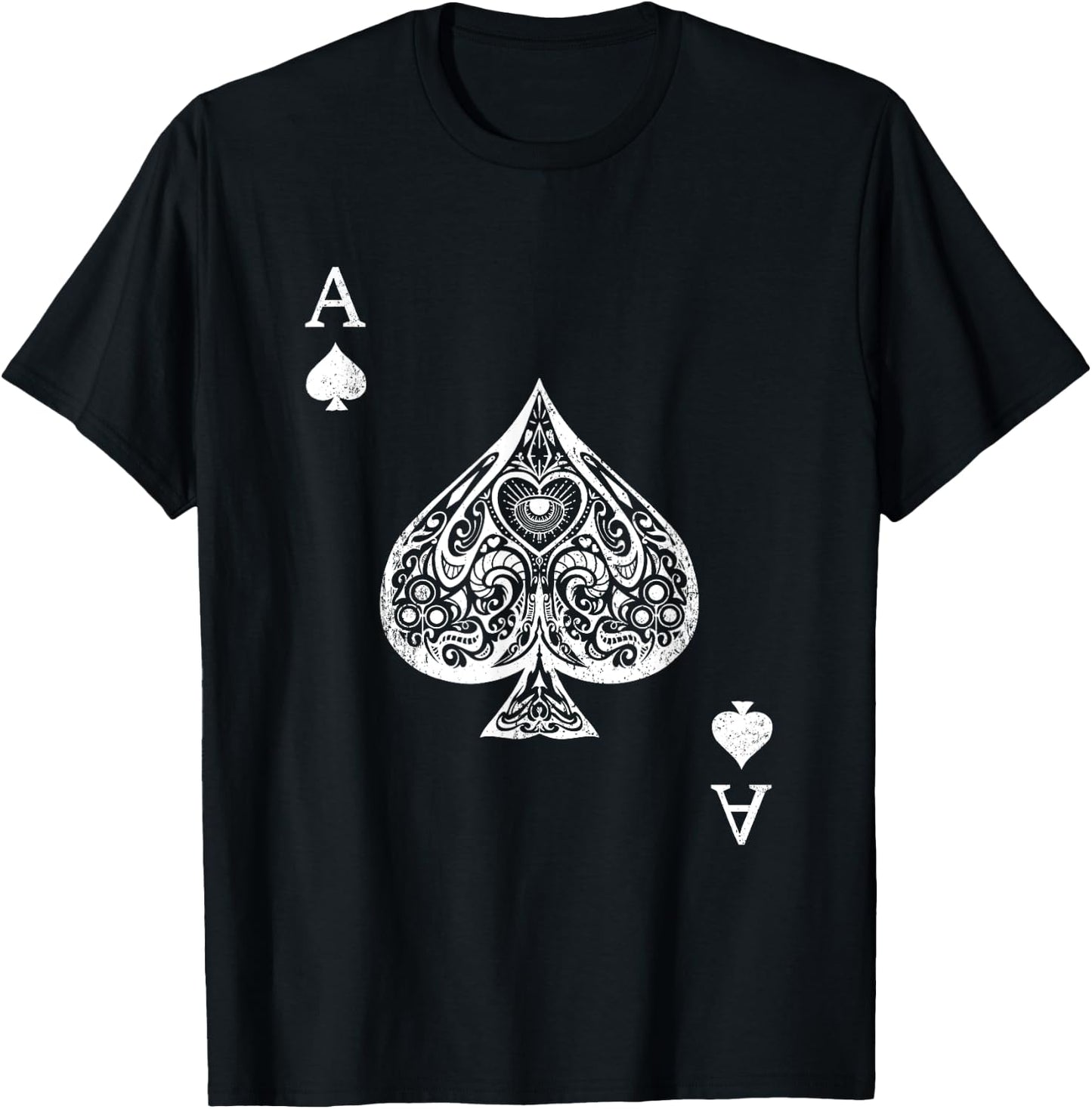 Ace of Spades Costume - Playing Card Costume Ace Spade T-Shirt - T-Shirt | Black