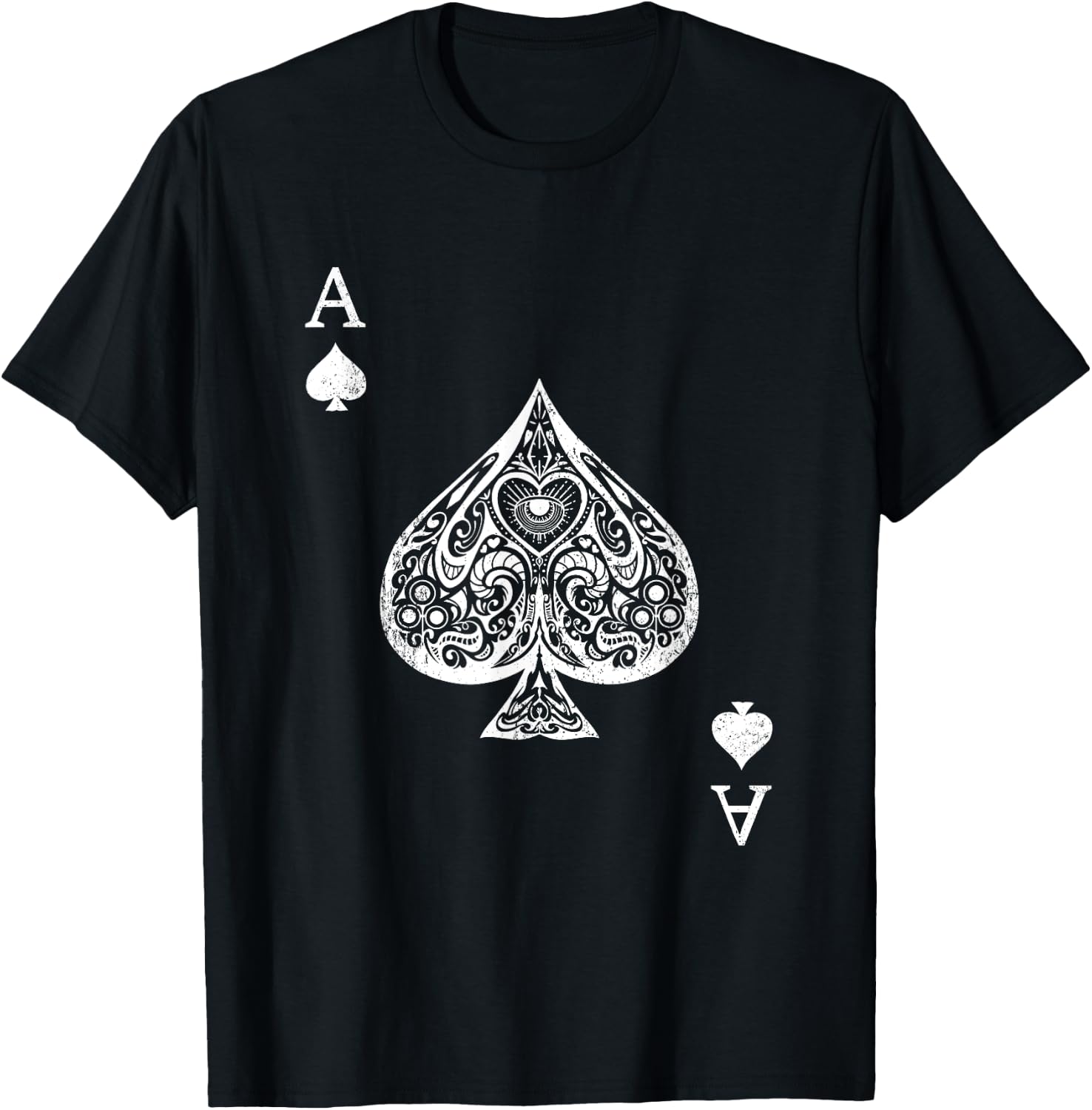 Ace of Spades Costume - Playing Card Costume Ace Spade T-Shirt - T-Shirt | Black