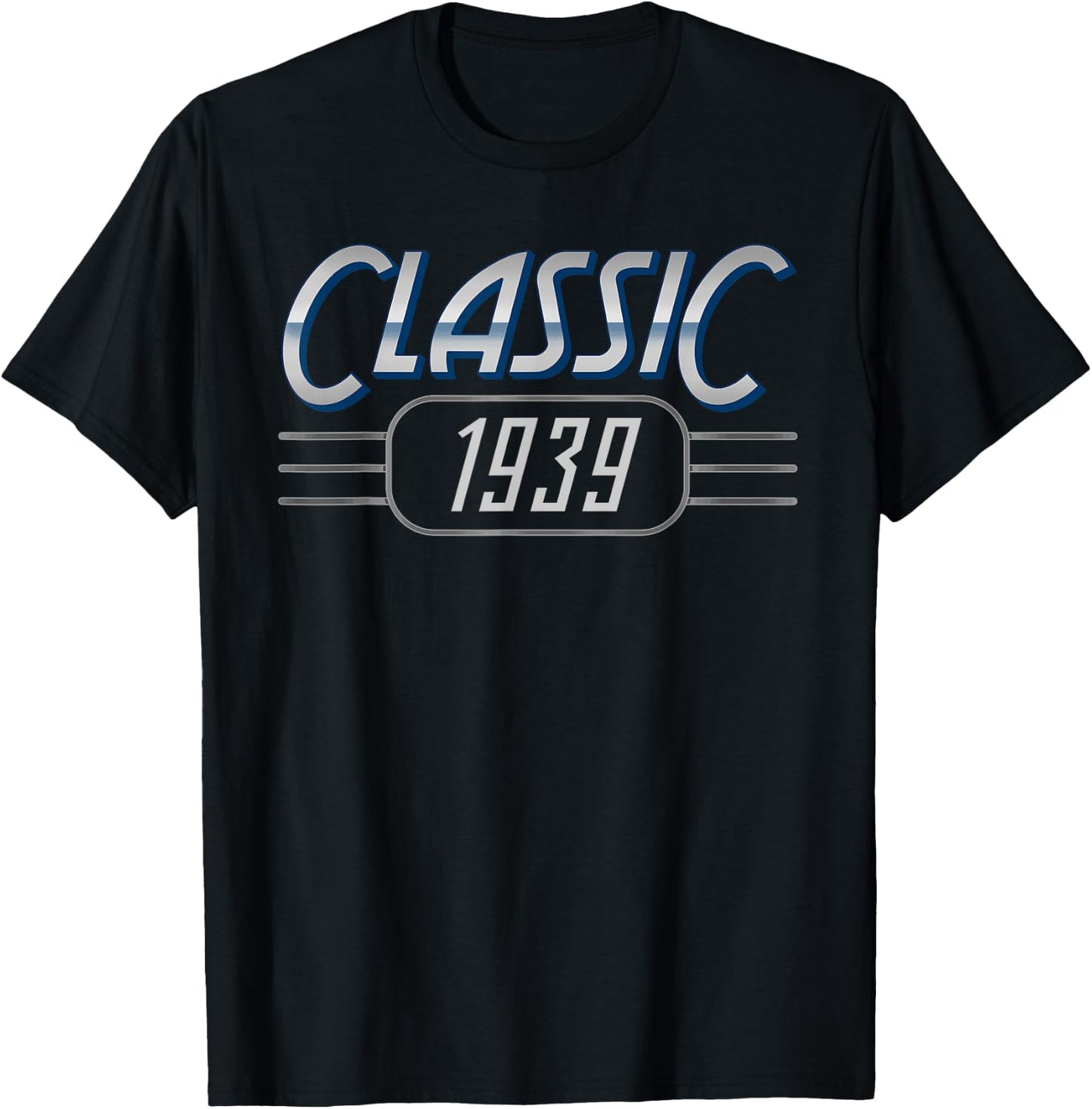 CLASSIC 1939 Birthday Vintage Born In 1939 T-Shirt - T-Shirt | Black