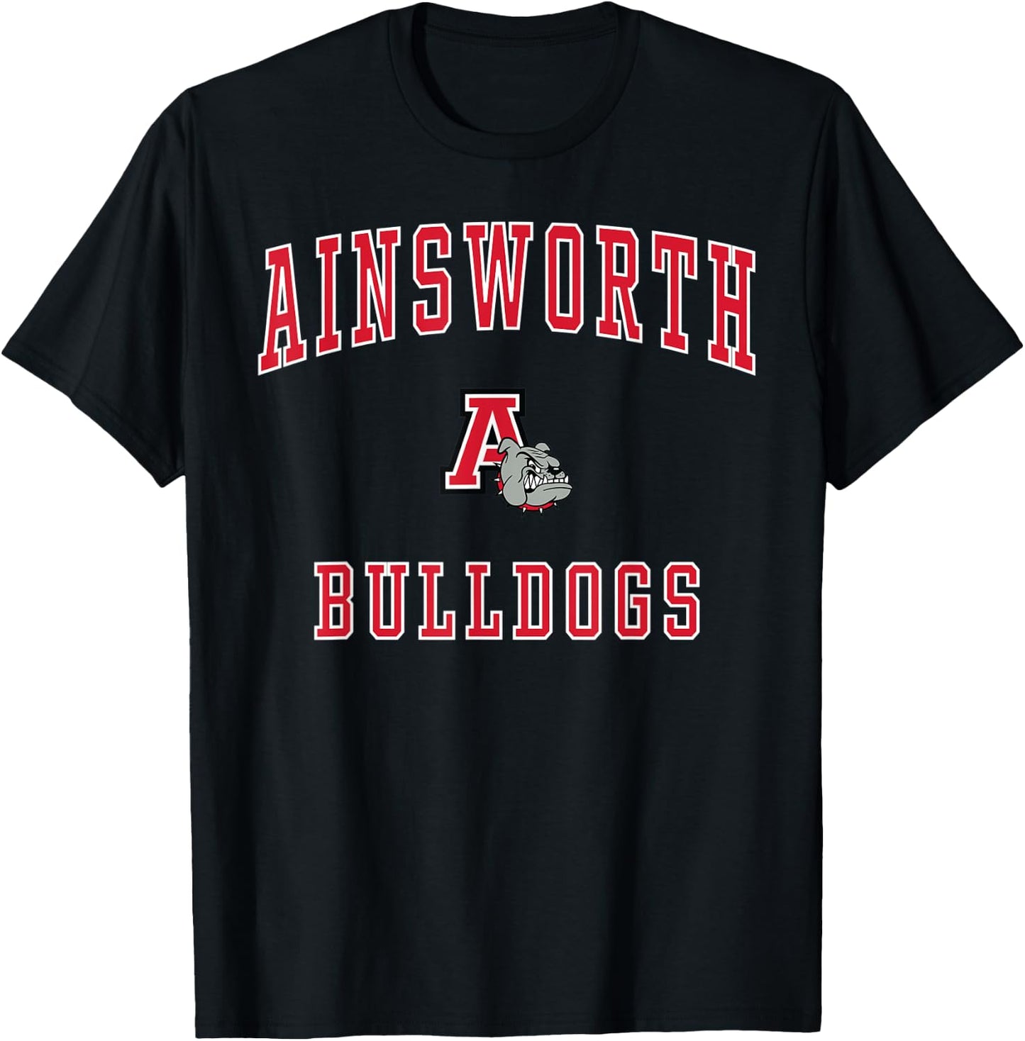 Ainsworth High School Bulldogs T-Shirt - T-Shirt | Black