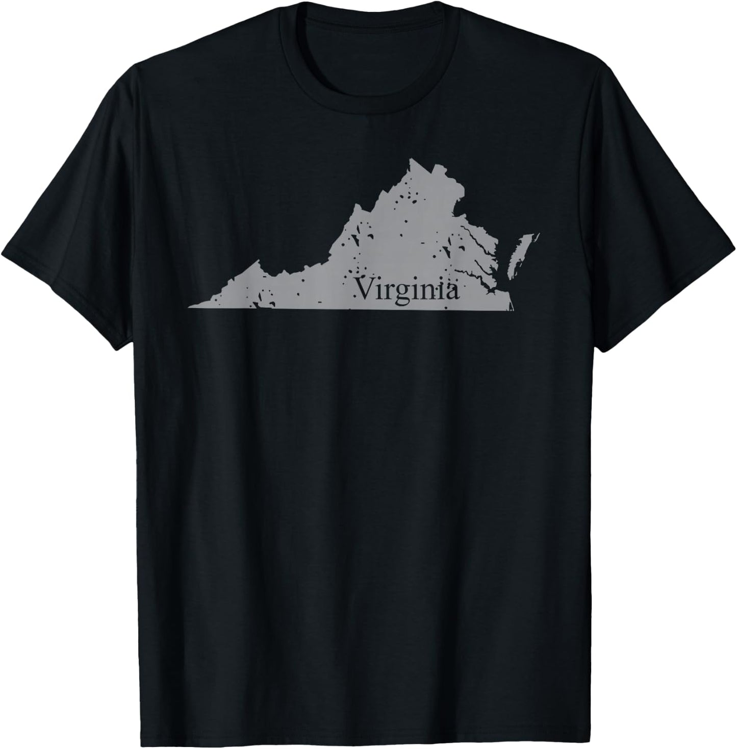 Extraordinary Virginia State Outline Travel Gift T-Shirt - T-Shirt | Black