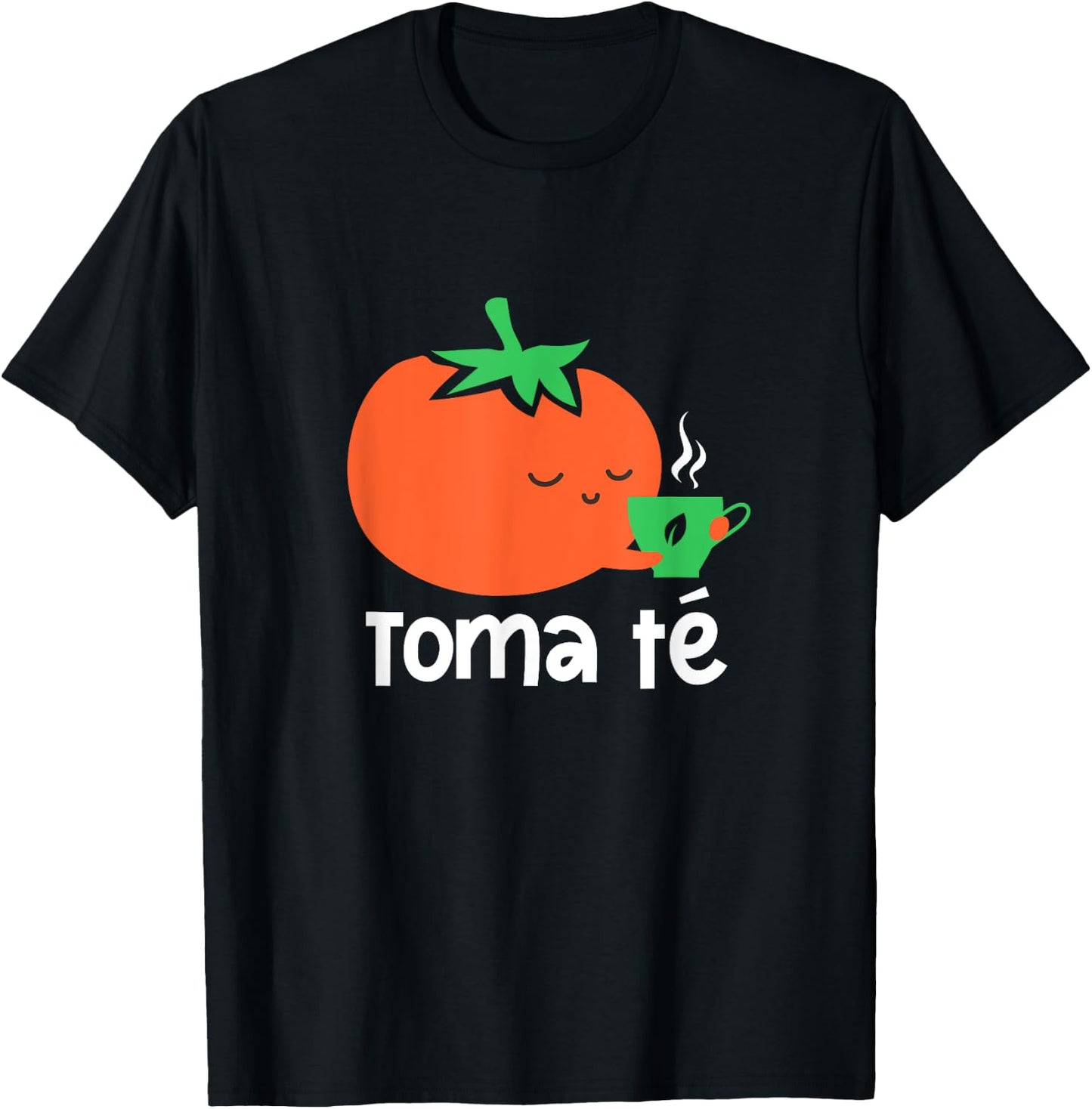 Tomato Funny Toma Te Tomato Lover Coffee Drinking Kawaii T-Shirt - T-Shirt | Black