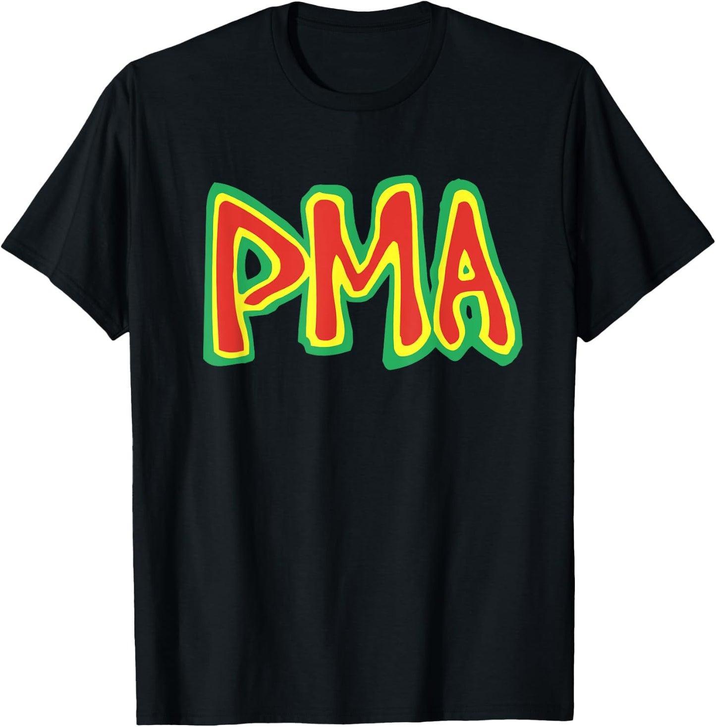PMA - Positive Mental Attitude classic hardcore punk DC NY T-Shirt - T-Shirt | Black