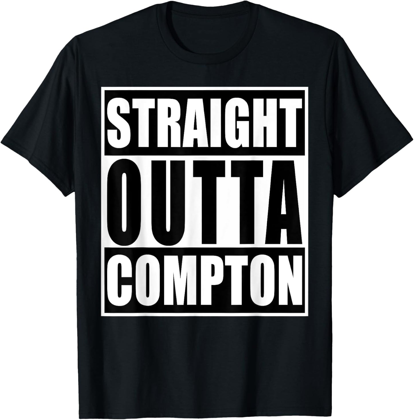 Straight Out Of Compton Funny Graphic T-Shirt - T-Shirt | Black