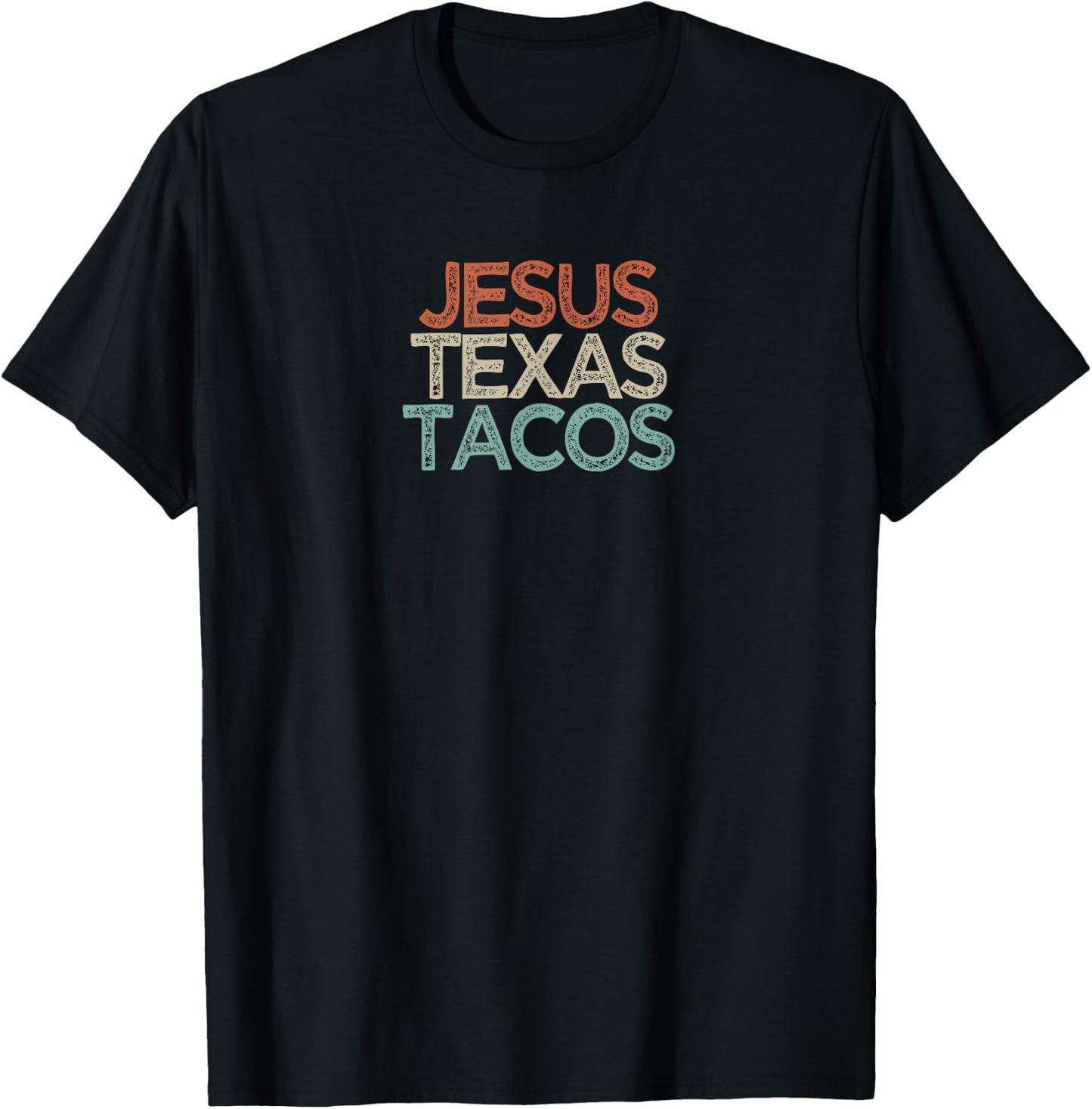 Funny Best Friend Gift Jesus Texas Tacos T-Shirt - T-Shirt | Black