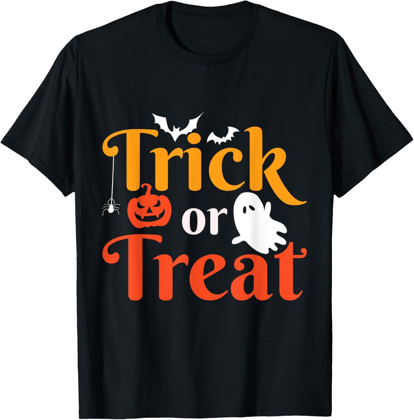 Trick Or Treat Halloween T-Shirt - T-Shirt | Black