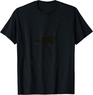 Ostrich Lovers Flightless Bird Funny Lawyer Allegedly T-Shirt - T-Shirt | Black