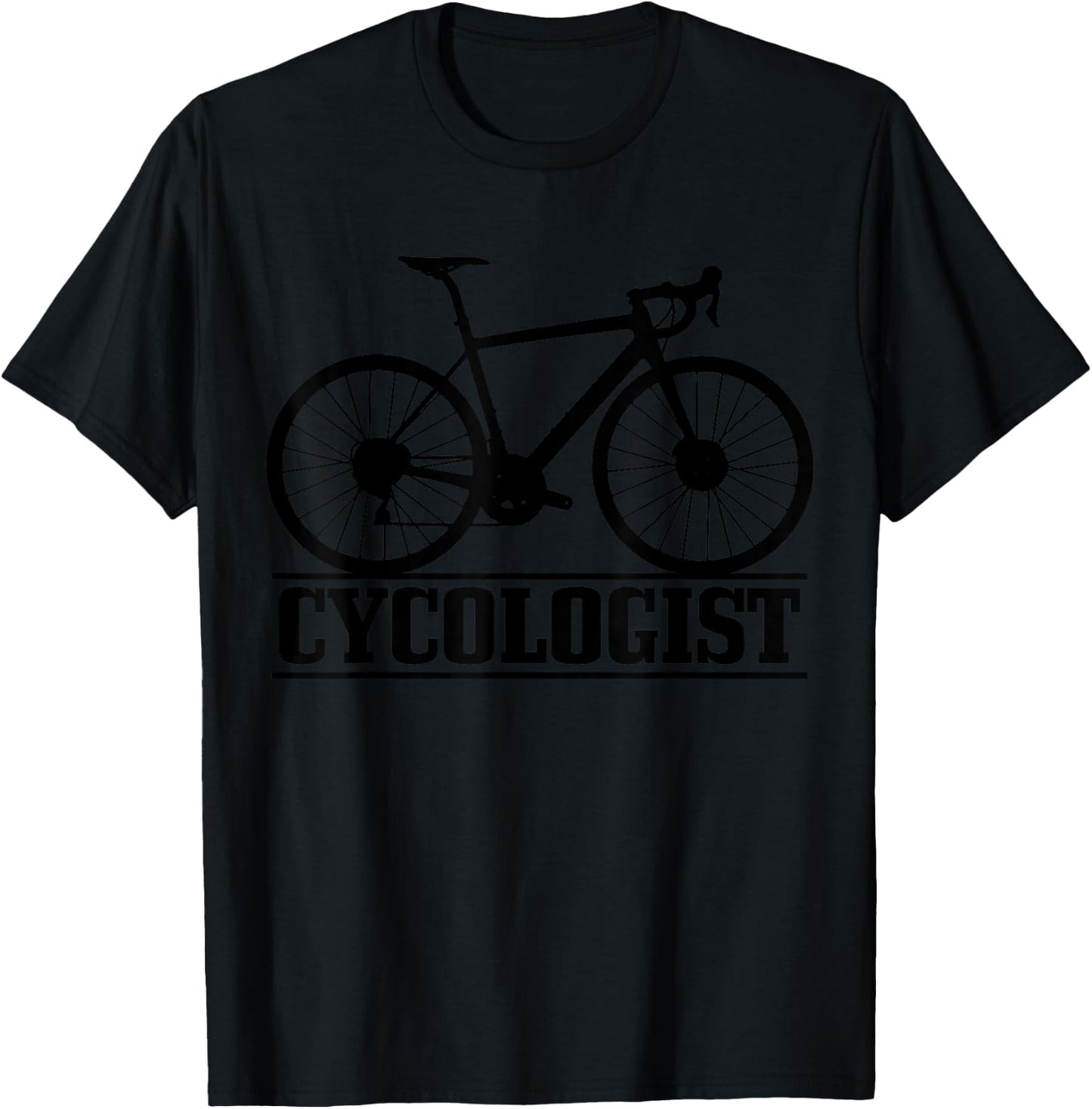 Cycologist Cycling Road Bike Racing Funny Cyclist Gift T-Shirt - T-Shirt | Black