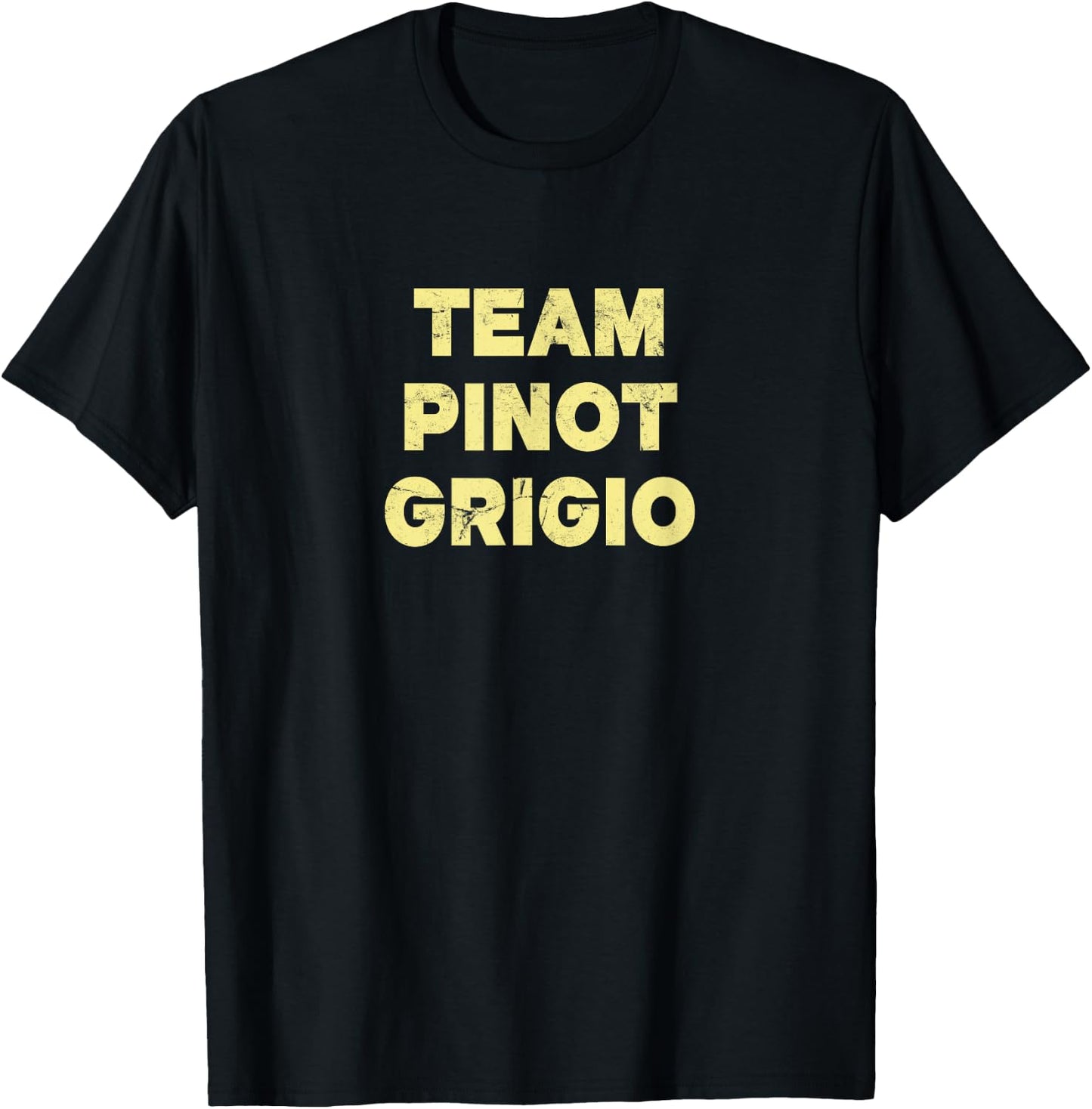 Team Pinot Grigio (Vintage) - Wine T-Shirt - T-Shirt | Black