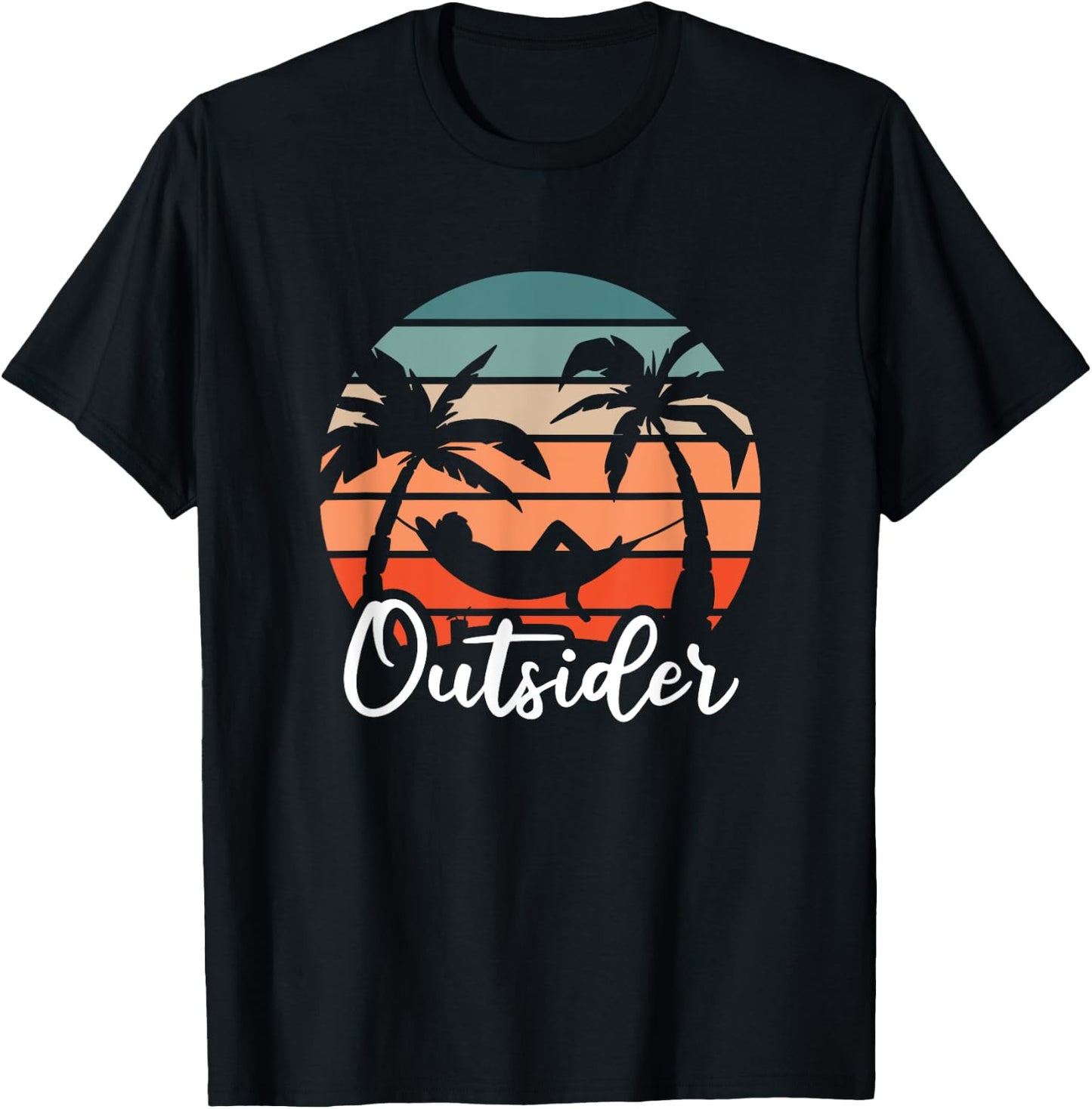 Outsider - Holiday Vacation Outdoor Lover T-Shirt - T-Shirt | Black