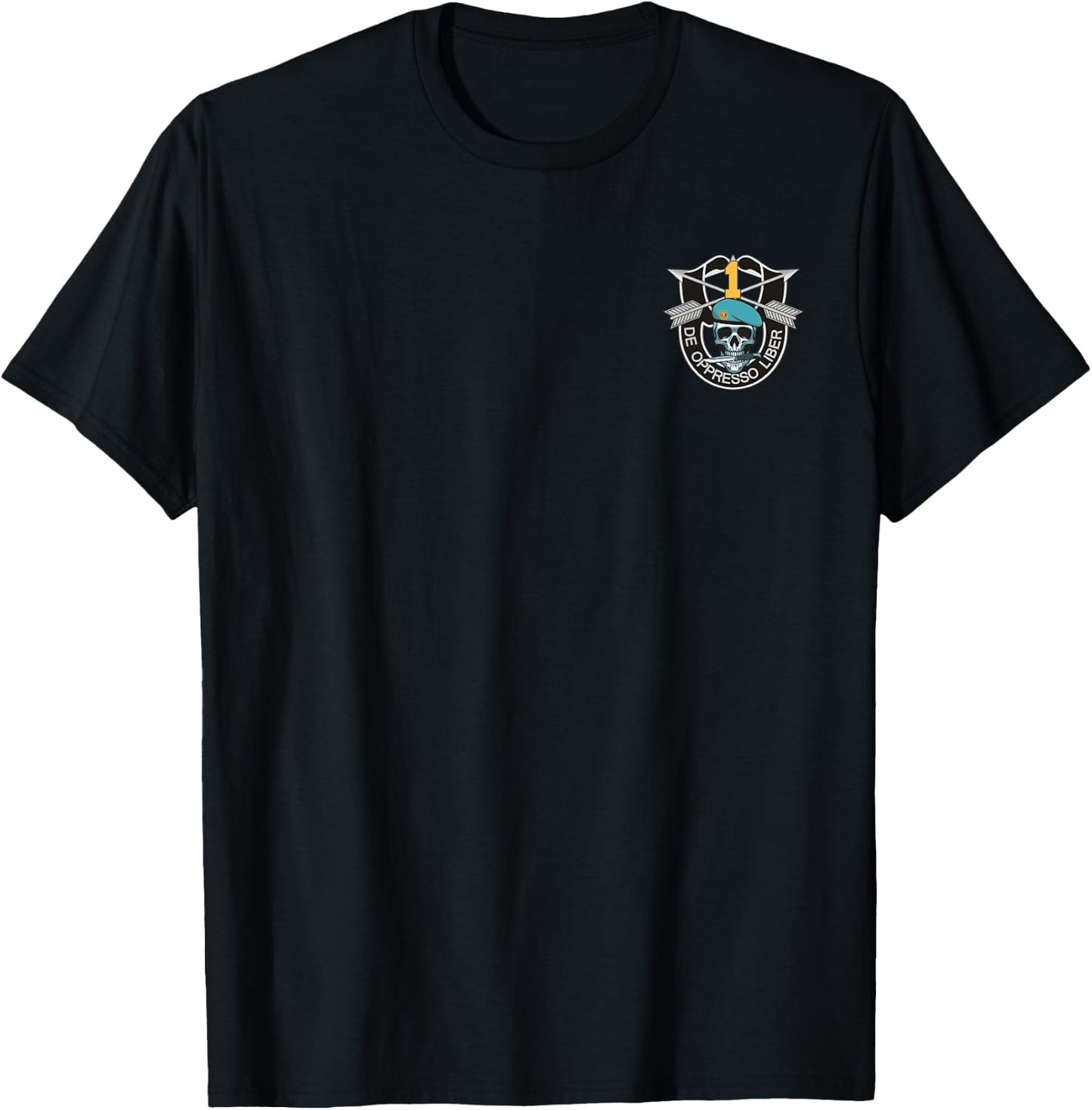 1st Special Forces Group Patch (1st SFG) Shirt - 4th of July T-Shirt - T-Shirt | Black