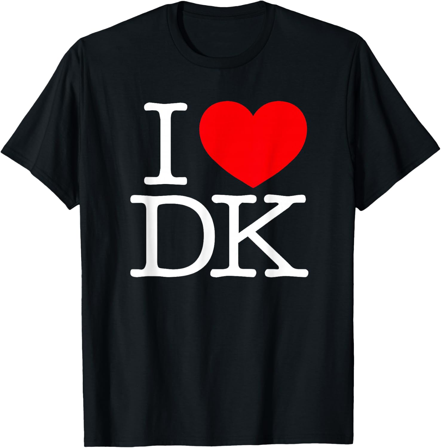 I Love (Heart) DK T-Shirt - T-Shirt | Black