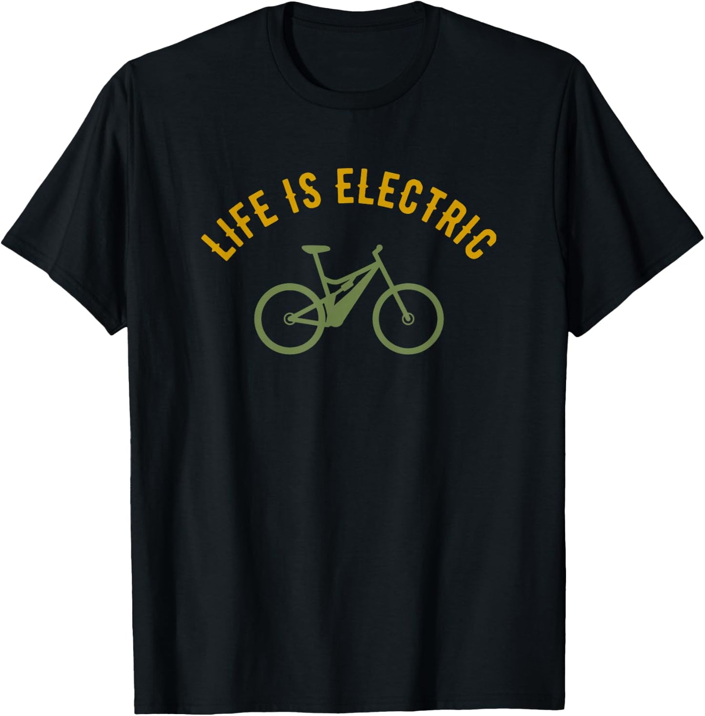 Life is Electric E-Bike T-Shirt - T-Shirt | Black