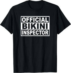 Official Bikini Inspector Graphic T-Shirt - T-Shirt | Black