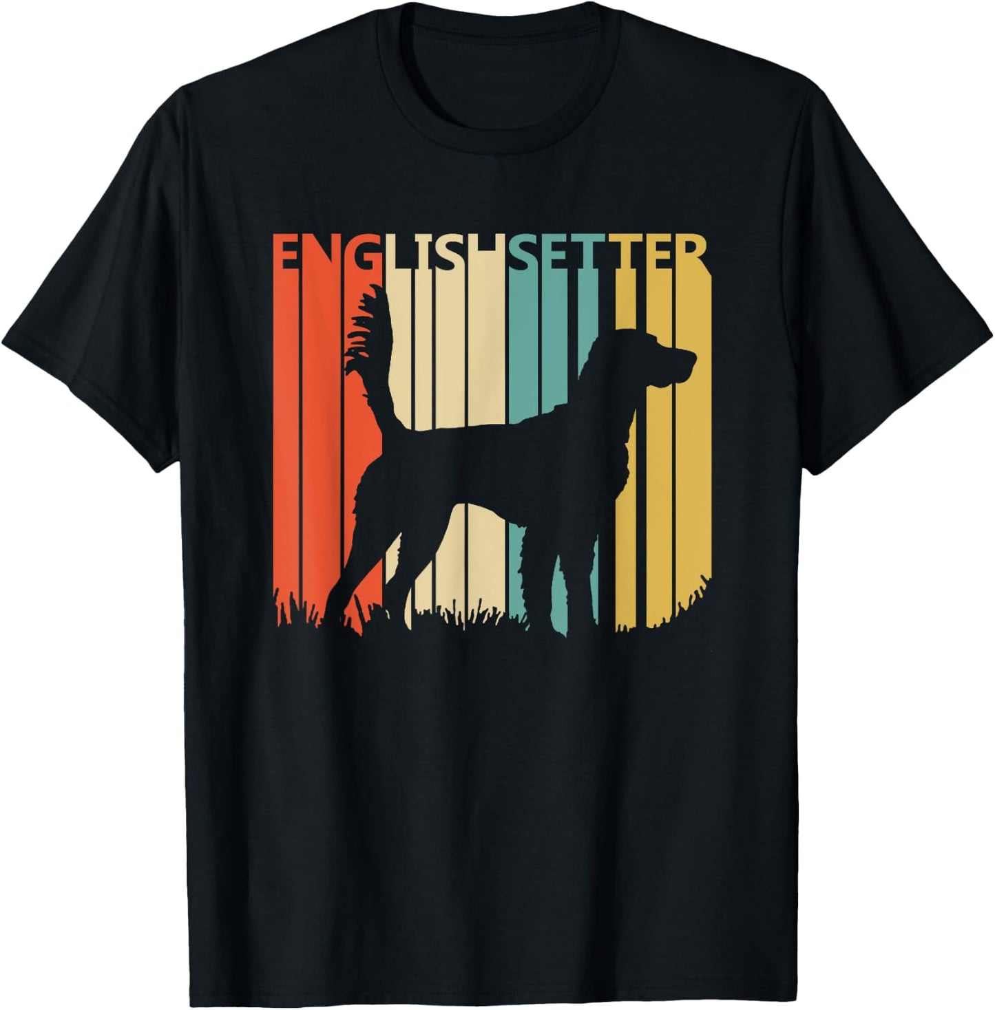 Vintage English Setter dog T-Shirt - T-Shirt | Black