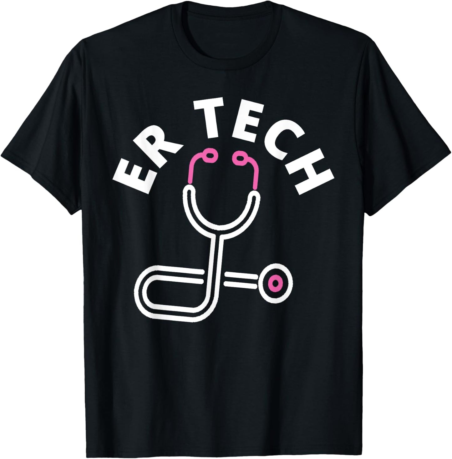 ER Tech Technicians Design - Emergency Room Nursing Staff T-Shirt - T-Shirt | Black