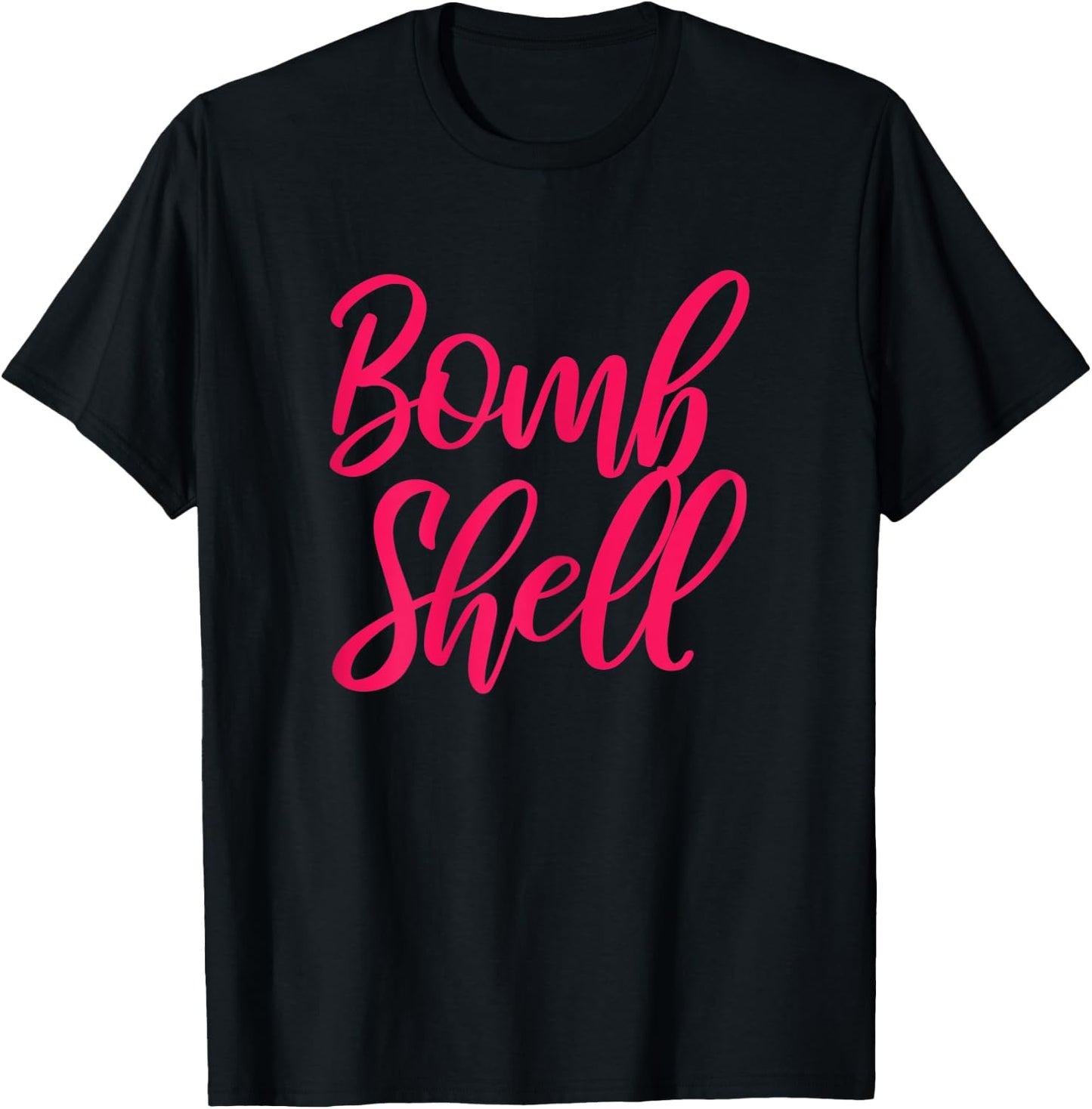Bombshell - Casual & Gym Apparel For Girls and Women T-Shirt - T-Shirt | Black