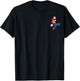 Super Mario Bros Mario Jump Left Chest T-Shirt - T-Shirt | Black