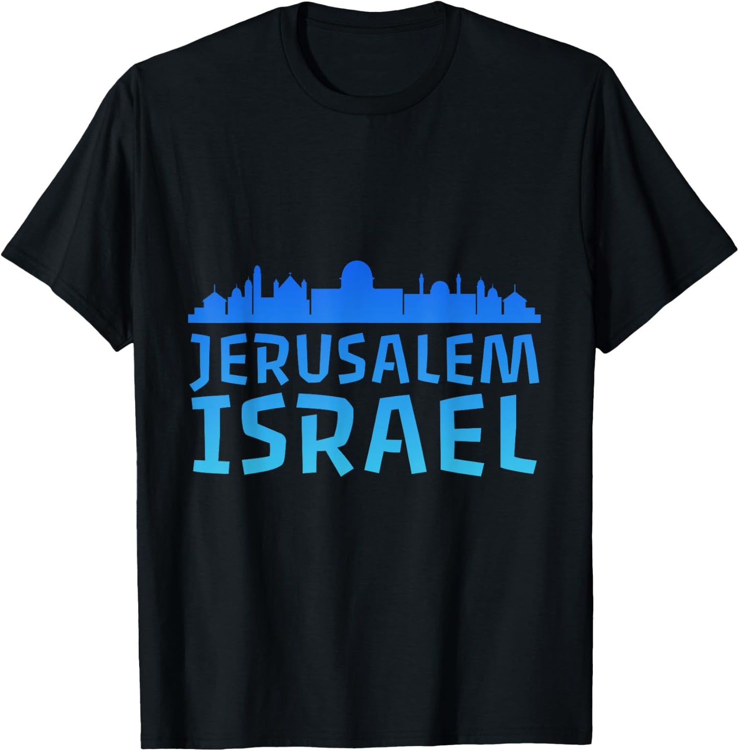 Jewish Jerusalem Design I Love Israel T-Shirt - T-Shirt | Black