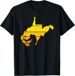 Sunset West Virginia Bowhunter T-Shirt - T-Shirt | Black