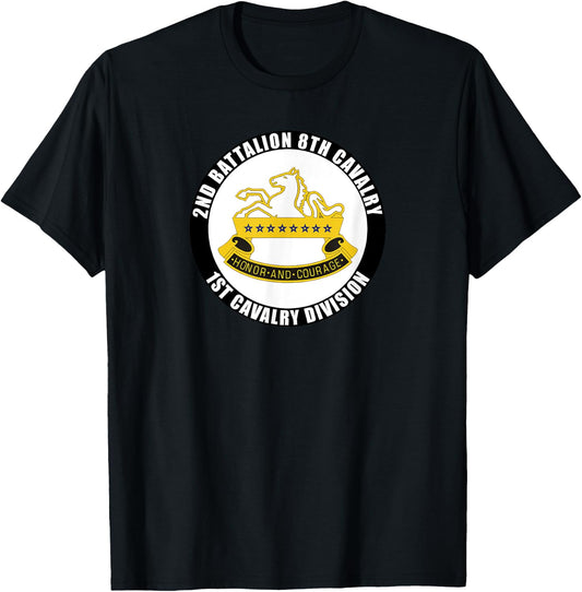 2nd Battalion 8th Cavalry 1st Cavalry Division Veteran Gift T-Shirt - T-Shirt | Black