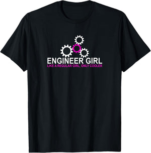 Engineer Girl Engineering Girl Mint Engineer Gift T-Shirt - T-Shirt | Black