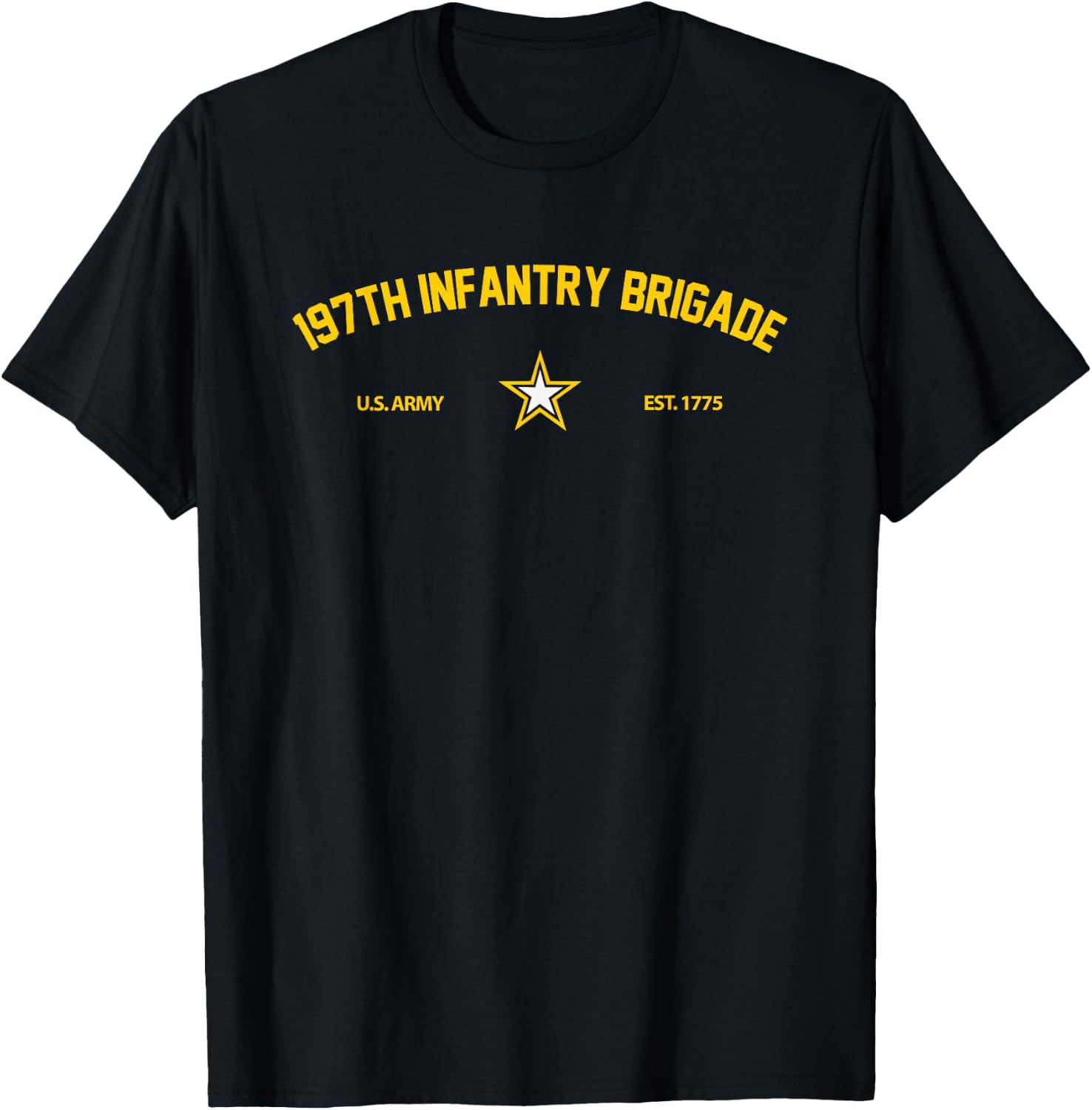 US Army 197th Infantry Brigade T-Shirt - T-Shirt | Black