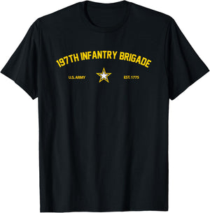 US Army 197th Infantry Brigade T-Shirt - T-Shirt | Black