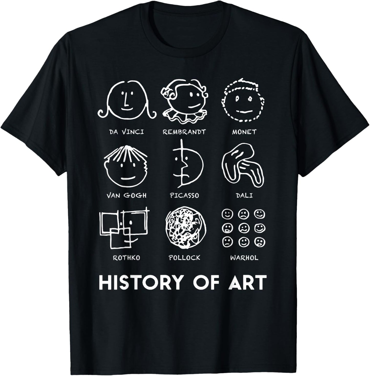 History Of Art for Teachers Students Love Art T-Shirt - T-Shirt | Black