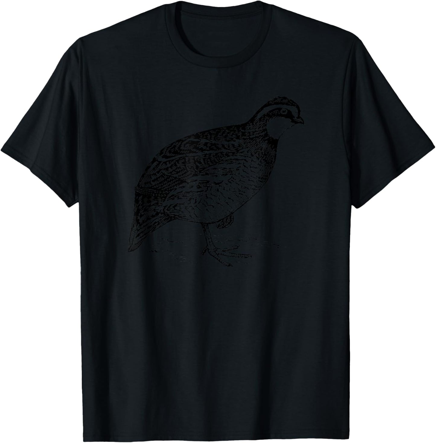 Bobwhite Quail Bird T-Shirt - T-Shirt | Black