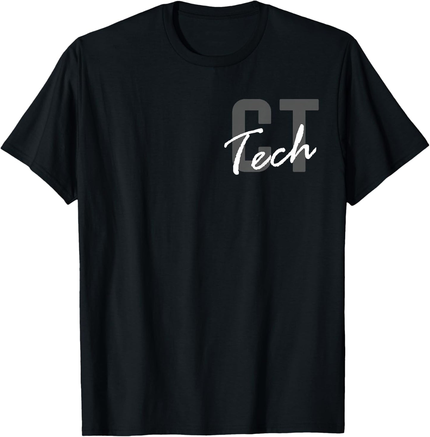 CT Tech Radiology Department Technologist Front Back Design T-Shirt - T-Shirt | Black