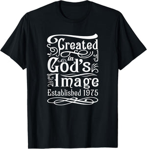 50 Year Old Christian Jesus and God 1975 50th Birthday T-Shirt - T-Shirt | Black