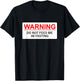 Warning Do Not Feed Me I'm Fasting T-Shirt - T-Shirt | Black