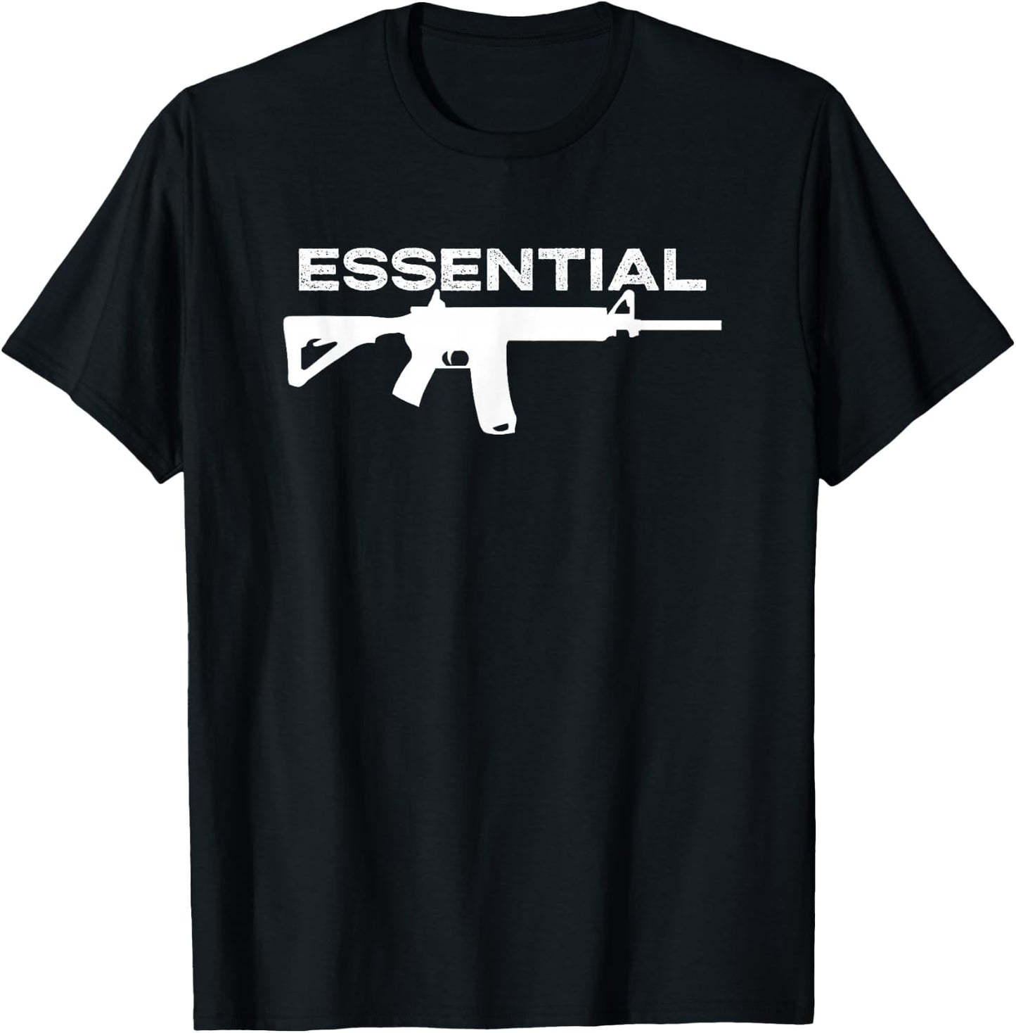 2A 2nd Amendment - Essential AR15 - Pro Gun Gift T-Shirt - T-Shirt | Black