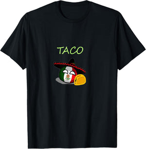 countryballs Mexico T-Shirt - T-Shirt | Black