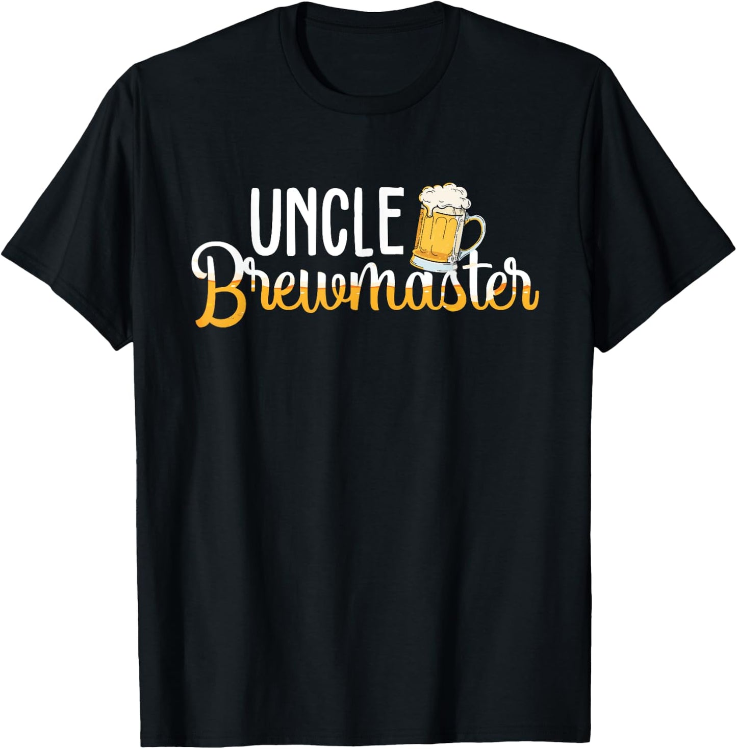 Uncle Brewmaster - Gifts For Beer Brewers Brewmaster Outfit T-Shirt - T-Shirt | Black