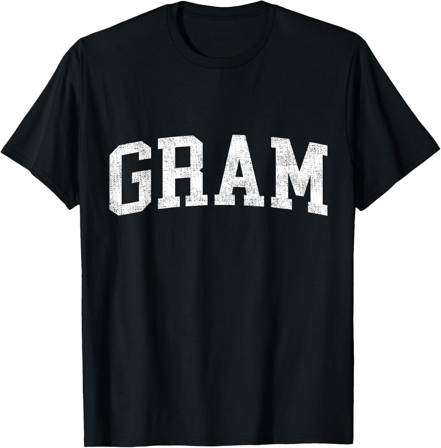 Gram Classic Bold Font Gram Birthday Gift , Small, Black T-Shirt - T-Shirt | Black